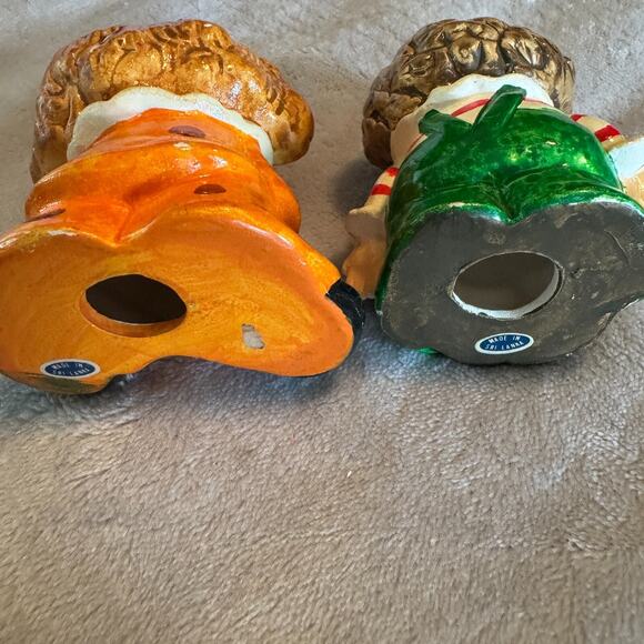 2 VINTAGE ENESCO CLOWN Figurines Sri Lanka Ceramic Porcelain Circus Hand Painted - Picture 6 of 7